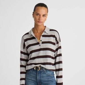 Madewell Striped Polo Sweater